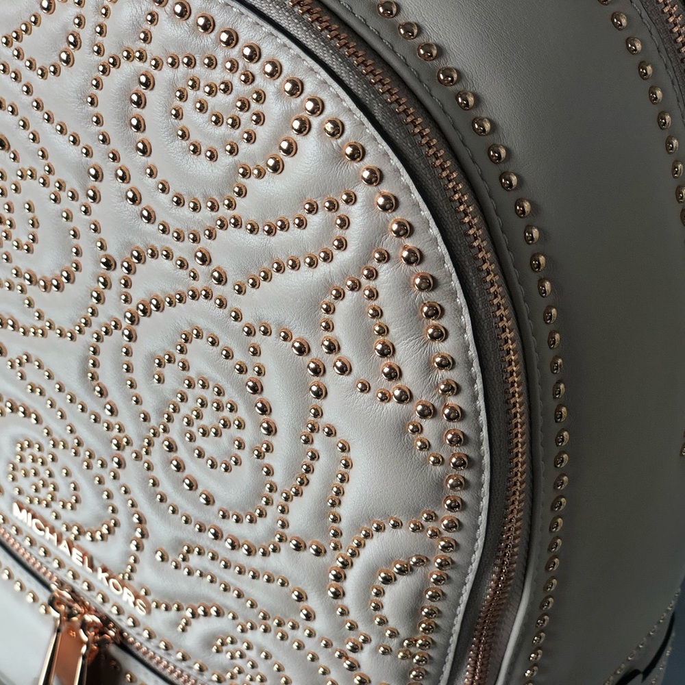 1 LEFT!!! RARE Michael Kors Rhea Studded Backpack - Picture 8 of 8